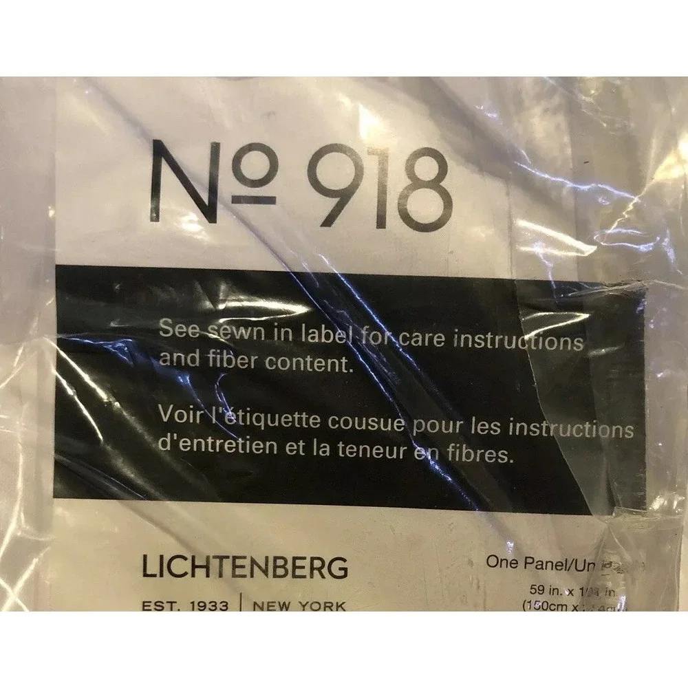 1- Panel No 918 Lichtenberg White Sheer Polyester Panel Curtain 59 X‎ 108